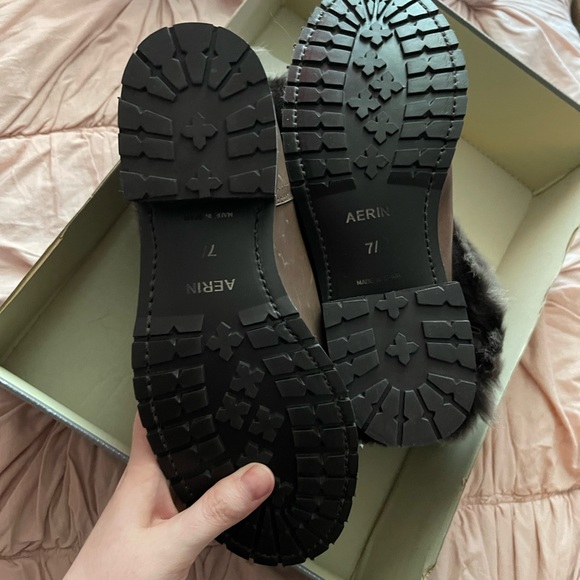 Aerin Brown Ankle Boots with Faux Fur - Picture 4 of 6